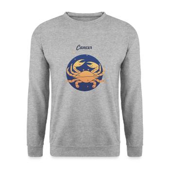 Cancer - Sweat-shirt Unisexe - gris chiné - Devant - Alina (178cm) & Michal (187cm)