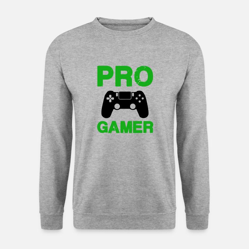pro gamer - Unisex Pullover - Weißgrau meliert