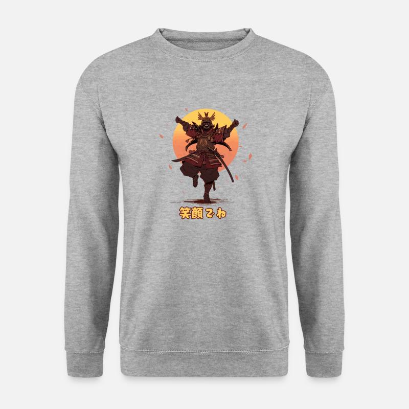 Happy Samurai 2 - Unisex Sweatshirt - salt & pepper
