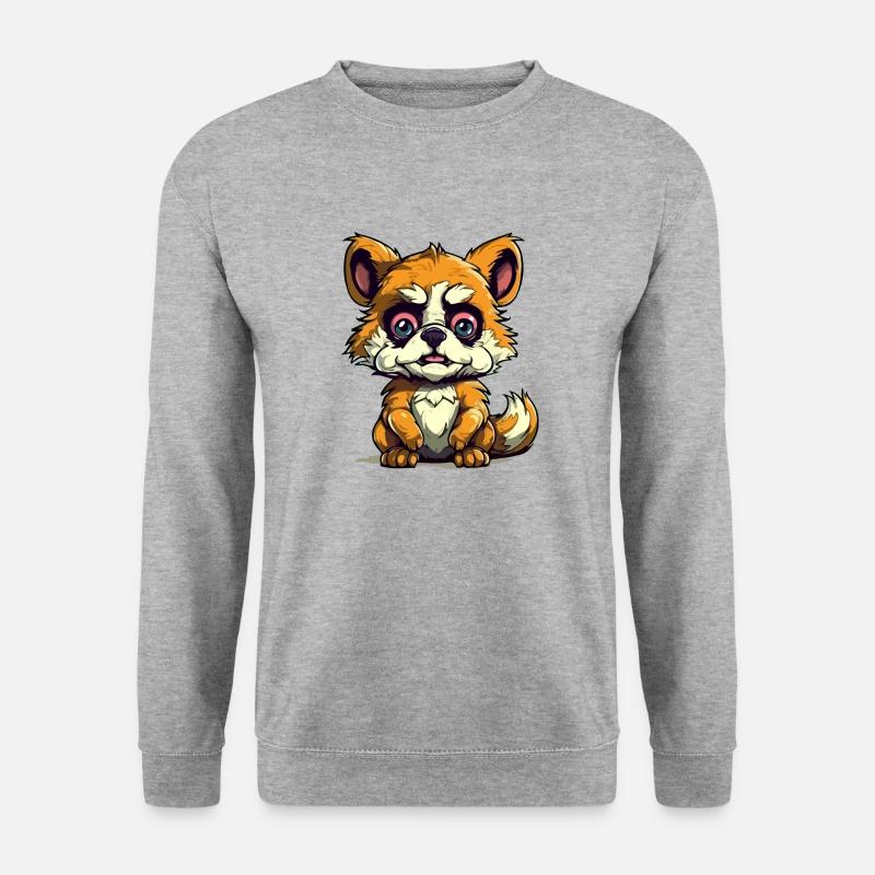 Zouzou der Streum - Unisex Pullover - Weißgrau meliert