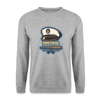 Wassersport - Unisex Pullover - Weißgrau meliert - Vorne - Alina (178cm) & Michal (187cm)