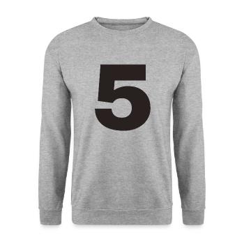 5 - Unisex Sweatshirt - salt & pepper - Front - Alina (178cm) & Michal (187cm)