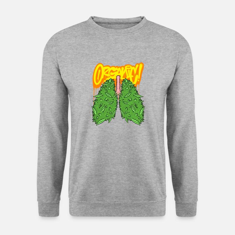 ORCANIC - Unisex Pullover - Weißgrau meliert