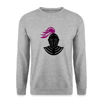 ritter - Unisex Pullover - Weißgrau meliert - Vorne - Alina (178cm) & Michal (187cm)