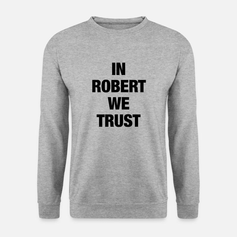 Robert - Unisex Pullover - Weißgrau meliert