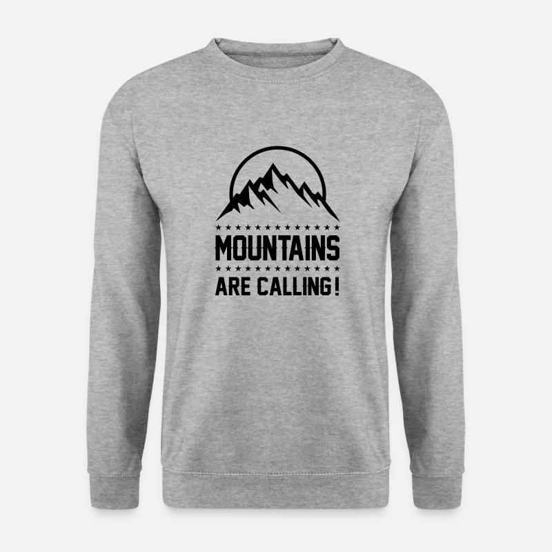 mountains are calling - Unisex Sweatshirt - salt & pepper