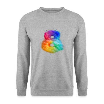 Birthday birthday party birthday gift born - Unisex Sweatshirt - salt & pepper - Front - Alina (178cm) & Michal (187cm)