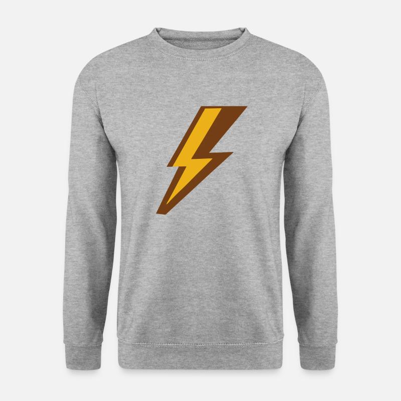 colored flash - Unisex Sweatshirt - salt & pepper