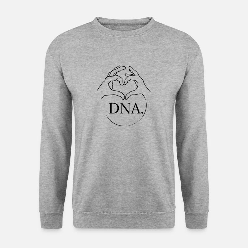 DNA 2 Hands - Unisex Pullover - Weißgrau meliert