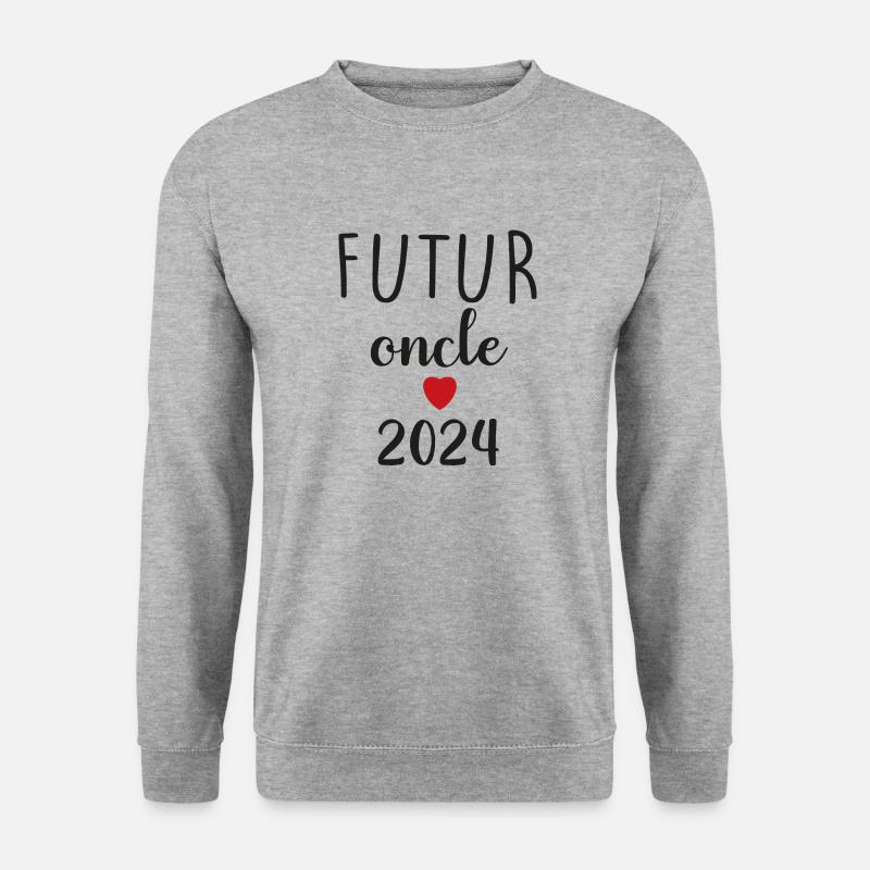 Future Uncle - 2024 - Unisex Pullover - Weißgrau meliert