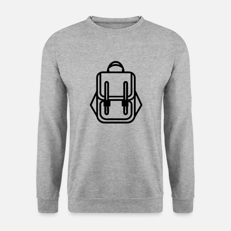 Rucksack - Unisex Pullover - Weißgrau meliert