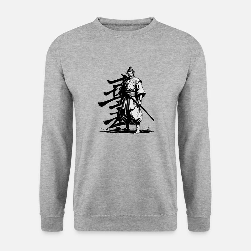 SAMURAI WARRIOR - Unisex Sweatshirt - salt & pepper