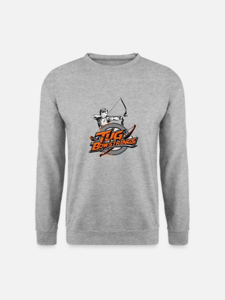 Bogenschießenspruch - Unisex Pullover - Weißgrau meliert