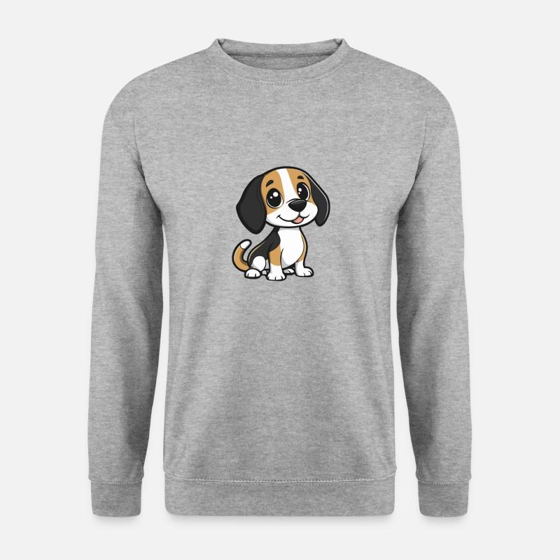 Beagle Dog Comic Cute - Unisex Sweatshirt - salt & pepper