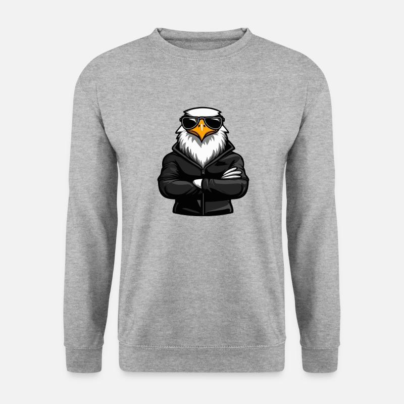 Bande dessinée Adler Eagle - Sweat-shirt Unisexe - gris chiné