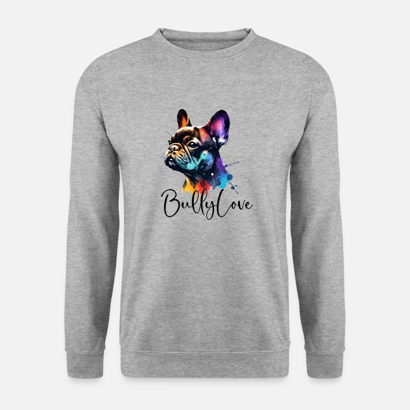 Bully Love - Unisex Pullover - Weißgrau meliert