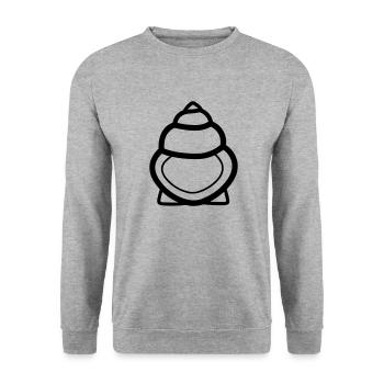 Shell - Unisex Sweatshirt - salt & pepper - Front - Alina (178cm) & Michal (187cm)