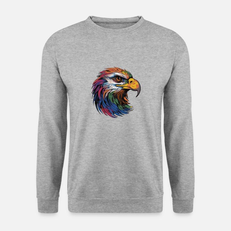 Eagle Portrait - Unisex Sweatshirt - salt & pepper