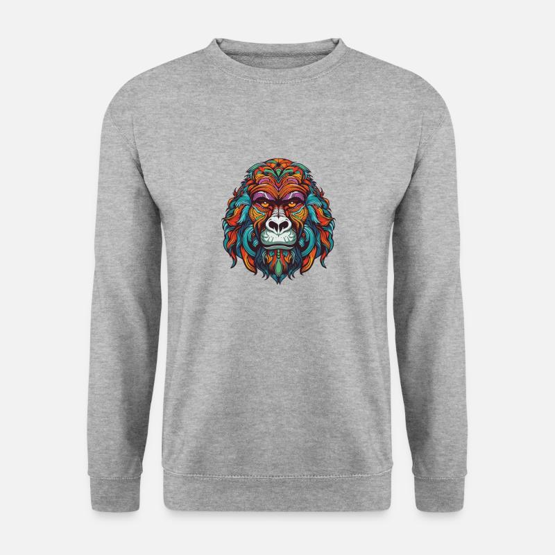 Gorilla Portrait - Unisex Sweatshirt - salt & pepper