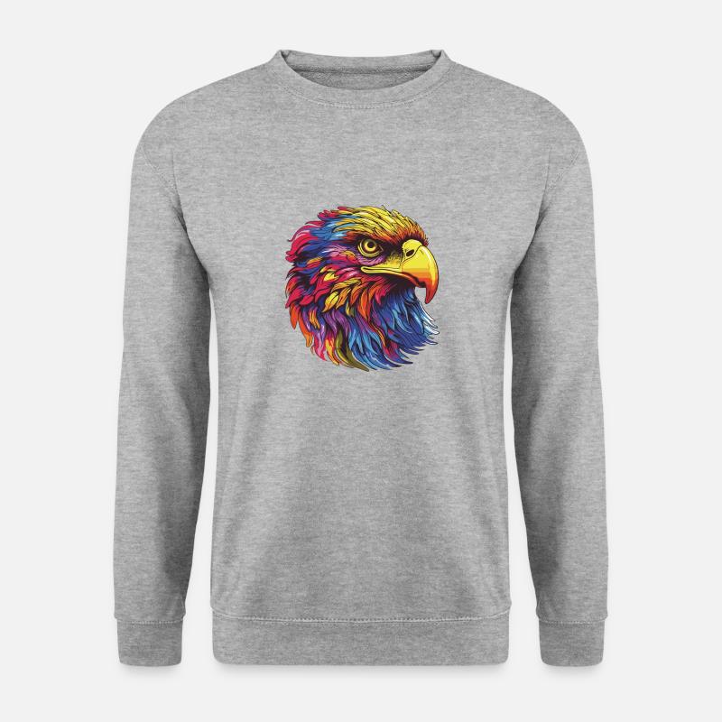 Eagle Portrait - Unisex Sweatshirt - salt & pepper