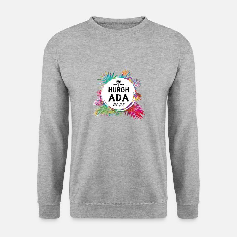 Hurghada 2025 Bunt - Unisex Pullover - Weißgrau meliert