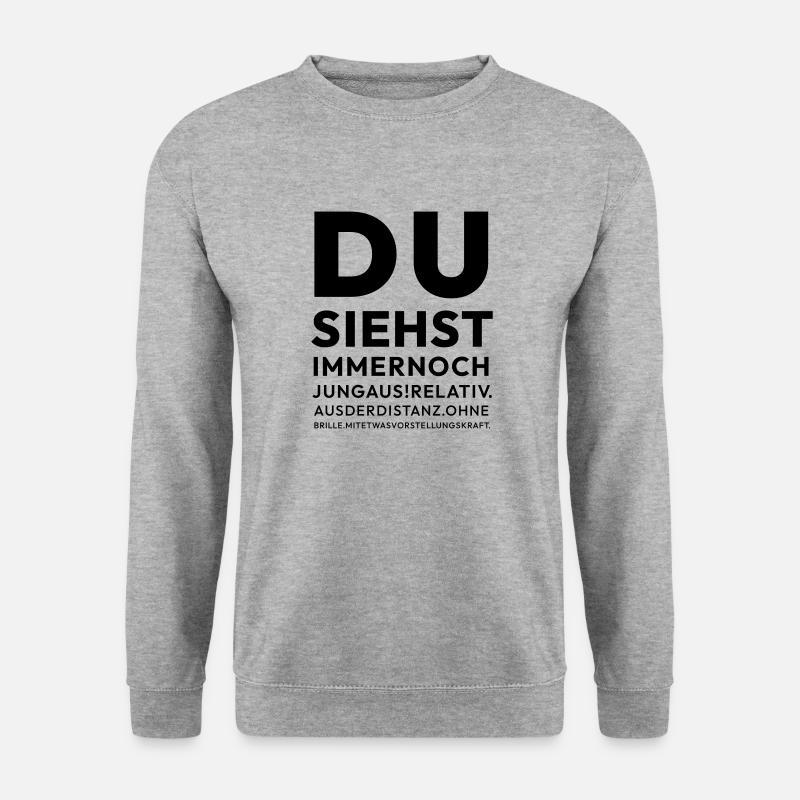Relativ Jung - Unisex Pullover - Weißgrau meliert