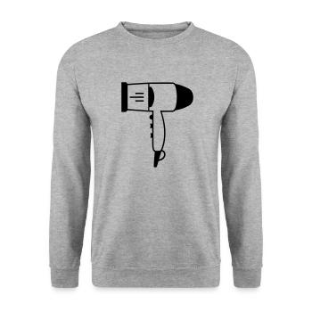 Föhn - Unisex Pullover - Weißgrau meliert - Vorne - Alina (178cm) & Michal (187cm)