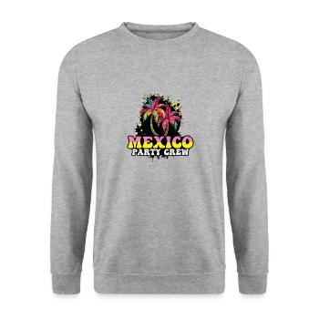 Vacances de l’équipage de la fête au Mexique - Sweat-shirt Unisexe - gris chiné - Devant - Alina (178cm) & Michal (187cm)
