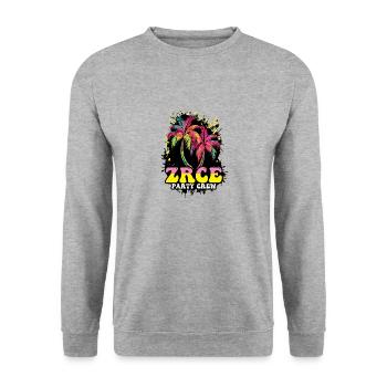 Vacances de l’équipe de fête Zrce - Sweat-shirt Unisexe - gris chiné - Devant - Alina (178cm) & Michal (187cm)