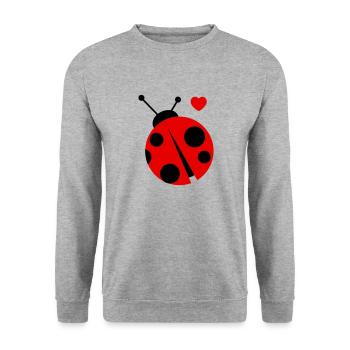 ladybird - Unisex Pullover - Weißgrau meliert - Vorne - Alina (178cm) & Michal (187cm)