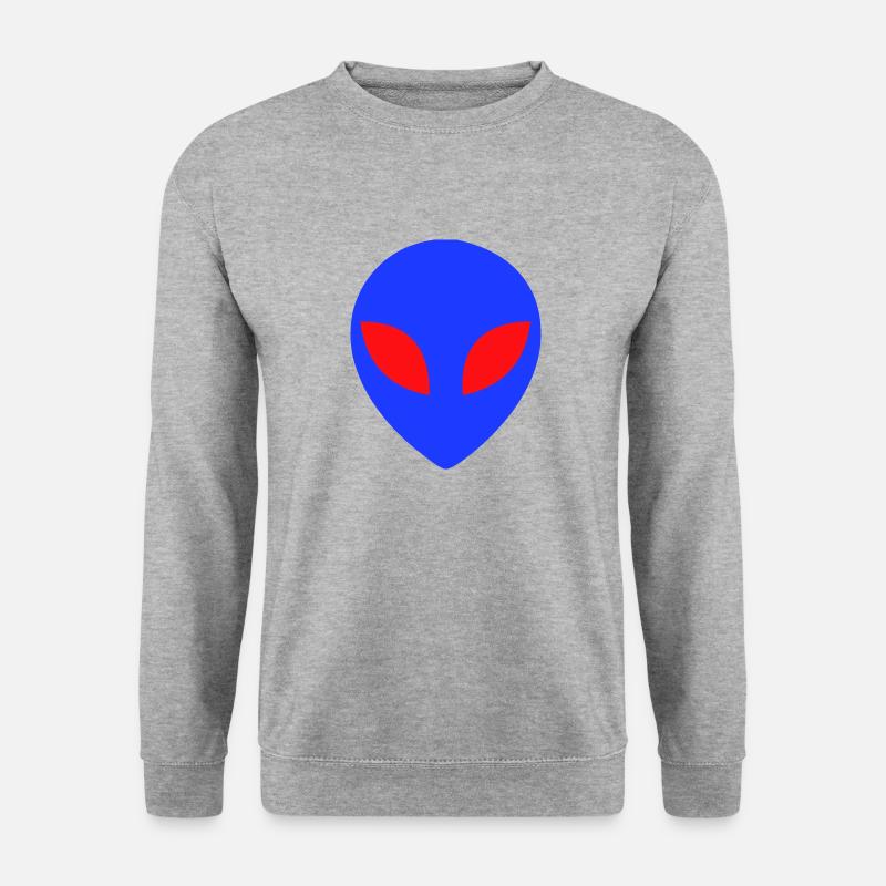 Alien - Unisex Pullover - Weißgrau meliert