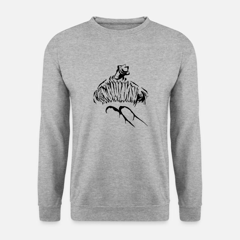 Herbert Pixner Harmonika - Unisex Pullover - Weißgrau meliert