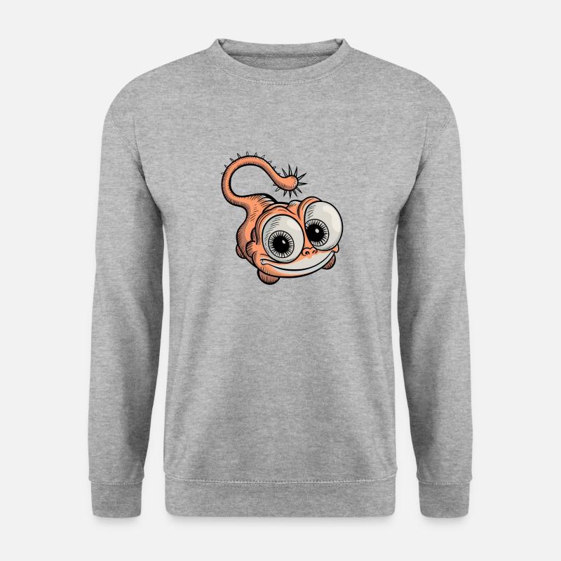 funny laughing fantasy creature - Unisex Sweatshirt - salt & pepper