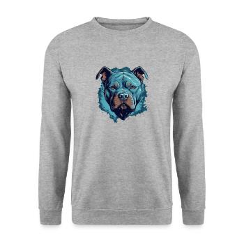 Pit bull - Unisex Sweatshirt - salt & pepper - Front - Alina (178cm) & Michal (187cm)