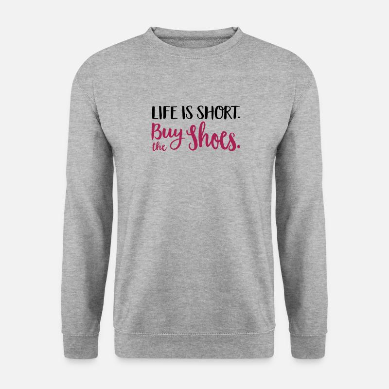 shoes - Unisex Pullover - Weißgrau meliert
