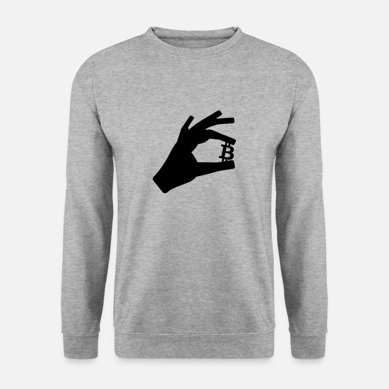 Bitcoin hold - Unisex Sweatshirt - salt & pepper