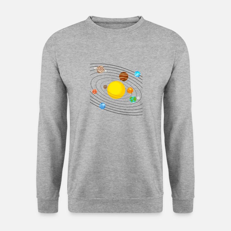 solar system - Unisex Sweatshirt - salt & pepper