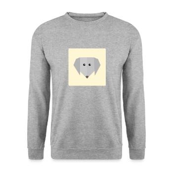 idée cadeau chien Doodle - Sweat-shirt Unisexe - gris chiné - Devant - Alina (178cm) & Michal (187cm)