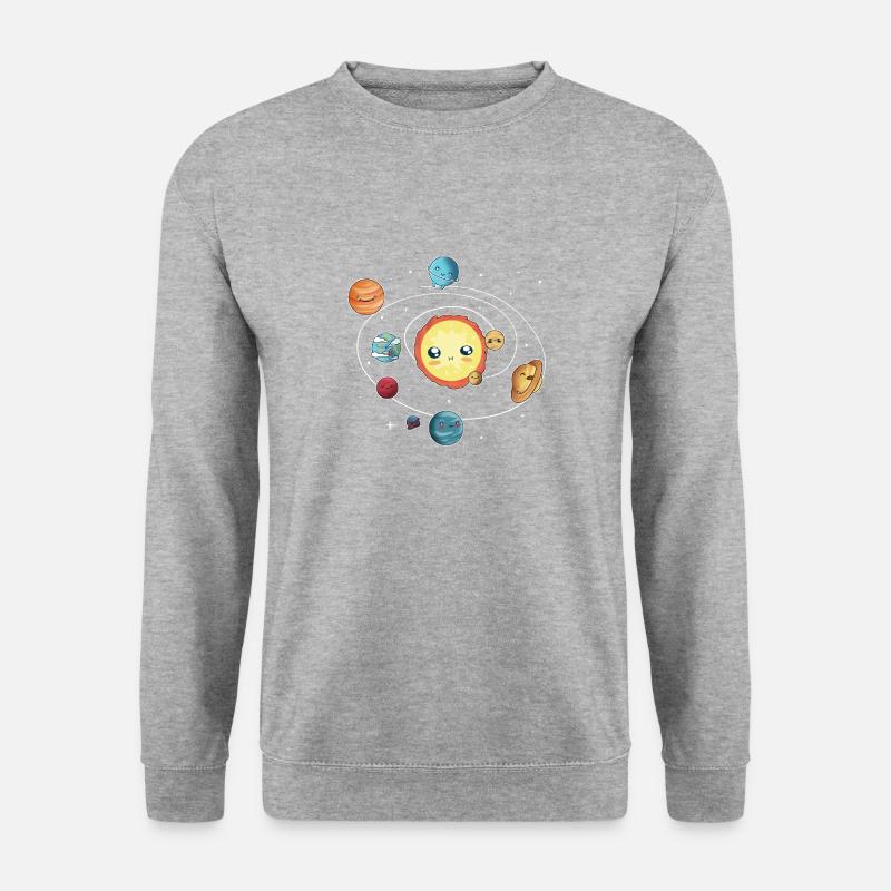 the solar system - Unisex Sweatshirt - salt & pepper