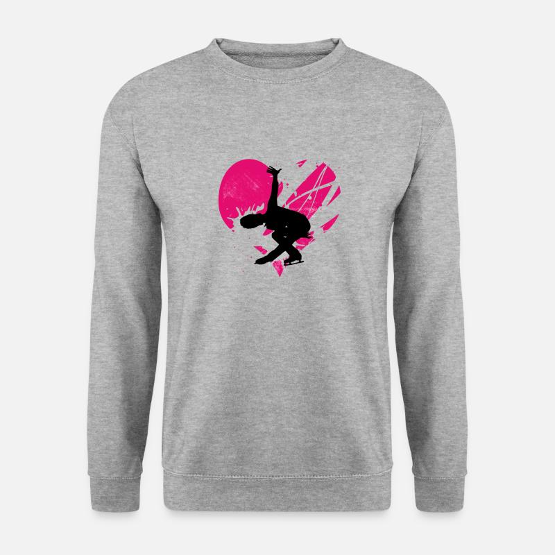 love motiv Eiskunstlauf 6 - Unisex Pullover - Weißgrau meliert