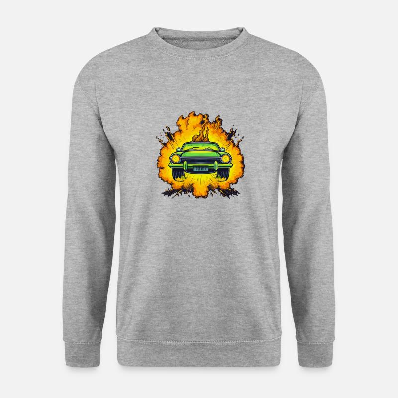 Car, explosion - Unisex Sweatshirt - salt & pepper