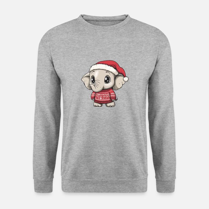 Elephant Christmas - Unisex Sweatshirt - salt & pepper
