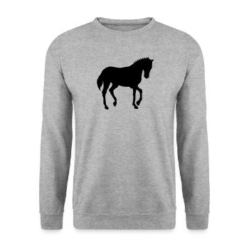 Cheval dressage cheval dressage équitation dressage - Sweat-shirt Unisexe - gris chiné - Devant - Alina (178cm) & Michal (187cm)
