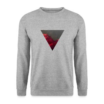 T Shirt triangle - Unisex Sweatshirt - salt & pepper - Front - Alina (178cm) & Michal (187cm)