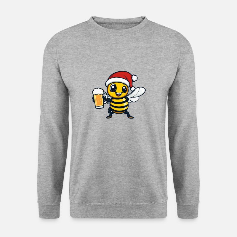 Bee Christmas Beer - Unisex Sweatshirt - salt & pepper