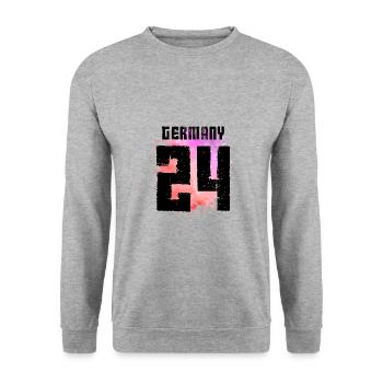 Germany 24 Jersey 2024 Multicoloured - Unisex Sweatshirt - salt & pepper - Front - Alina (178cm) & Michal (187cm)