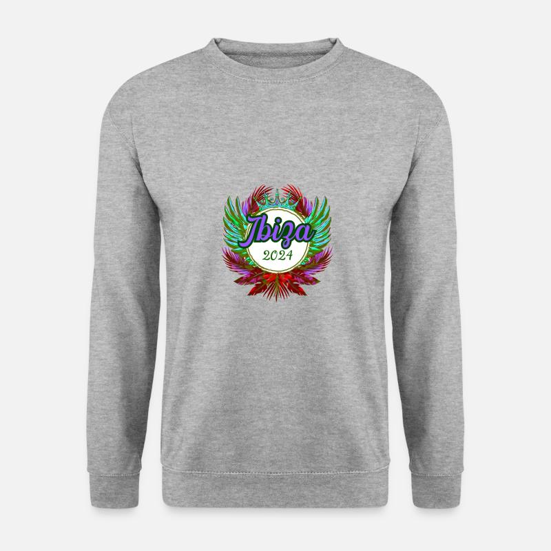 Ibiza 2024 Team - Unisex Pullover - Weißgrau meliert