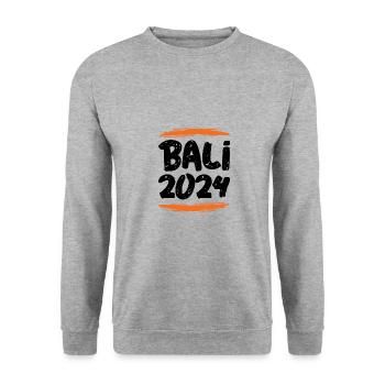 Bali 2024 - Unisex Pullover - Weißgrau meliert - Vorne - Alina (178cm) & Michal (187cm)