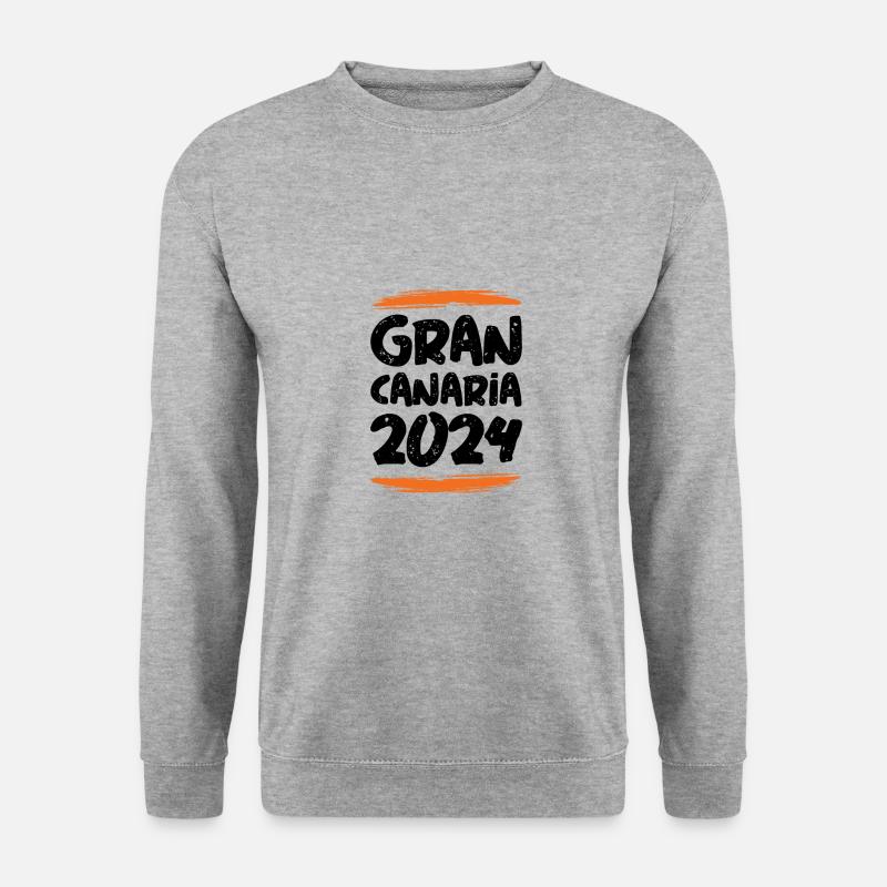 Gran Canaria 2024 - Unisex Pullover - Weißgrau meliert