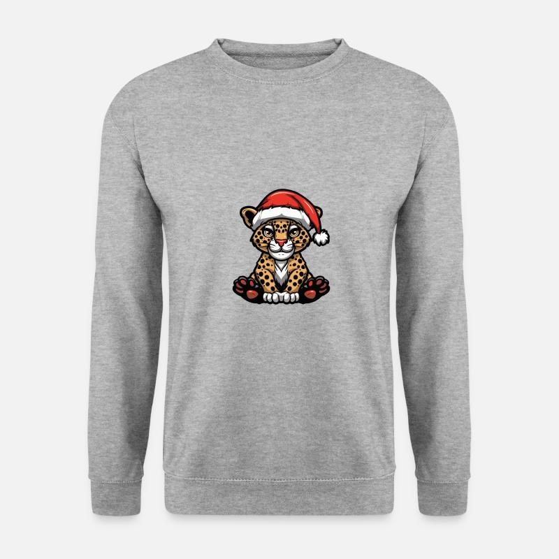 Leopard Christmas - Unisex Sweatshirt - salt & pepper